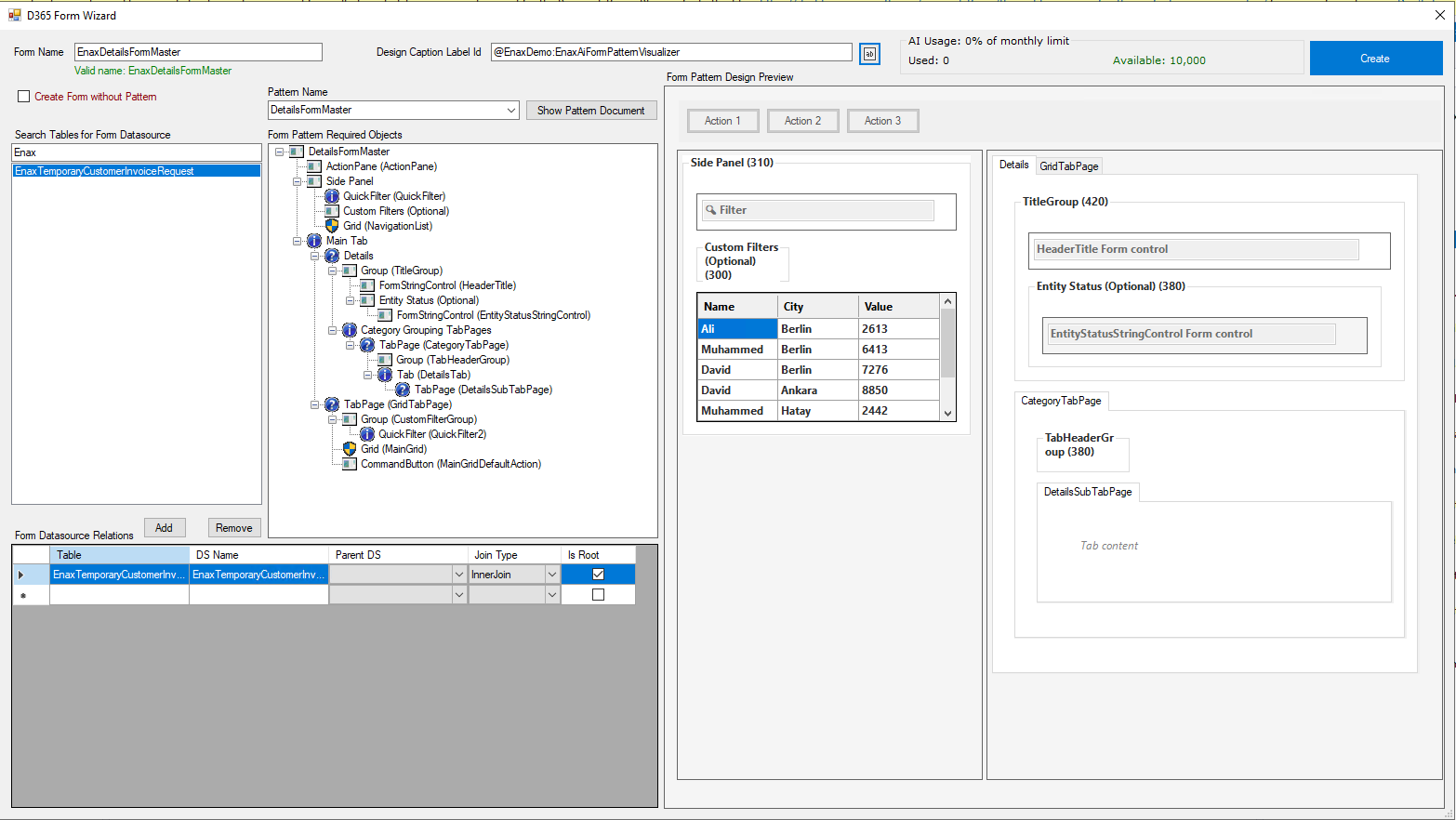 Main UI